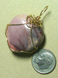 Jasper Heart Pendant Wire Wrapped 14/20 Gold Filled