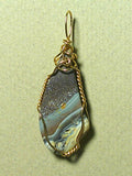 Banded Jasper Pendant Wire Wrapped 14/20 Gold Filled