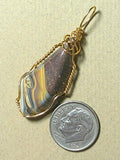 Banded Jasper Pendant Wire Wrapped 14/20 Gold Filled