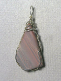 Jasper, Banded Pendant Wire Wrapped .925 Sterling Silver - Jemel