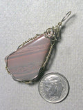 Jasper, Banded Pendant Wire Wrapped .925 Sterling Silver - Jemel