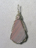 Jasper, Banded Pendant Wire Wrapped .925 Sterling Silver - Jemel