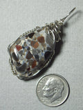 Conglomerate Jasper Pendant Wire Wrapped .925 Sterling Silver