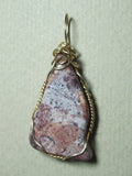 Conglomerate Jasper Pendant Wire Wrapped 14k/20 gold Filled