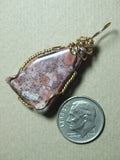 Conglomerate Jasper Pendant Wire Wrapped 14k/20 gold Filled