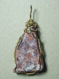 Conglomerate Jasper Pendant Wire Wrapped 14k/20 Gold Filled - Jemel