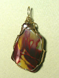 Mookaite Jasper Pendant Wire Wrapped 14/20 Gold Filled - Jemel