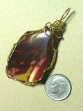 Mookaite Jasper Pendant Wire Wrapped 14/20 Gold Filled - Jemel