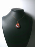 Pigeon Blood Jasper Pendant Wire Wrapped 14/20 Gold Filled display - Jemel