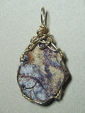 Rock Art Jasper Pendant Wire Wrapped 14/20 Gold Filled