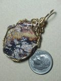 Rock Art Jasper Pendant Wire Wrapped 14/20 Gold Filled