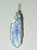 Kyanite Crystal Pendant Wire Wrapped .925 Sterling Silver