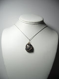 Healer's Gold Magnetite Pyrite Pendant Wire Wrapped 1.925 Sterling Silver display - Jemel