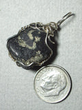 Healer’s Gold, Magnetite Pyrite Pendant Wire Wrapped in .925 Sterling Silver