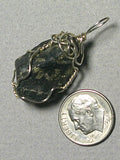 Healer’s Gold, Magnetite Pyrite Pendant Wire Wrapped in .925 Sterling Silver - Jemel