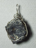 Raw Healer’s Gold, Magnetite Pyrite Pendant Wire Wrapped in .925 Sterling Silver