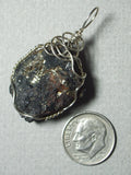 Raw Healer’s Gold, Magnetite Pyrite Pendant Wire Wrapped in .925 Sterling Silver