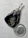 Picasso Marble Pendant Wire Wrapped .925 Sterling Silver - Jemel