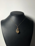 Picasso Marble Pendant Wire Wrapped 14/20 Gold Filled display - Jemel