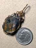 Picasso Marble Pendant Wire Wrapped 14/20 Gold Filled