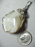 Moonstone Pendant Wire Wrapped .925 Sterling Silver