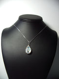 Blue Moonstone Cabochon Pendant Wire Wrapped .925 Sterling Silver dipslay - Jemel