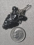 Obsidian Arrowhead Pendant Wire Wrapped .925 Sterling Silver - Jemel