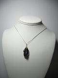 Black Onyx Pendant Wire Wrapped .925 Sterling Silver display - Jemel