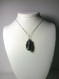 Mangano Black Onyx Pendant Wire Wrapped .925 Sterling Silver display - Jemel