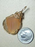 Banded Opal Pendant Wire Wrapped 14/20 Gold Filled