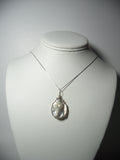 Mabe Pearl Pendant Wire Wrapped .925 Sterling Silver display - Jemel