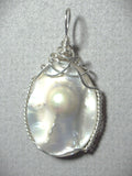 Mabe Pearl Pendant Wire Wrapped .925 Sterling Silver - Jemel