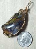 Pietersite Pendant Wire Wrapped 14/20 Gold Filled