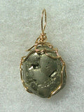 Pyrite Nugget Pendant Wire Wrapped 14/20 Gold Filled