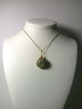 Pyrite Nugget Pendant Wire Wrapped 14/20 Gold Filled display - Jemel