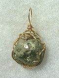 Pyrite Nugget Pendant Wire Wrapped 14/20 Gold Filled - Jemel