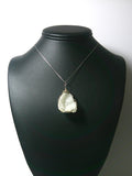 Druzy Quartz Half Geode Pendant Wire Wrapped .925 Sterling Silver display - Jemel
