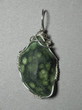 Druzy Quartz Geode Pendant Wire Wrapped .925 Sterling Silver
