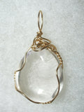 Clear Quartz Pendant Wire Wrapped 14/20 Gold Filled