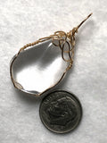 Clear Quartz Pendant Wire Wrapped 14/20 Gold Filled