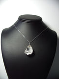 Quartz Crystal Pendant Wire Wrapped .925 Sterling Silver display - Jemel