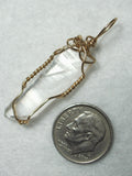 Quartz Crystal Pendant Wire Wrapped 14k/20 Gold Filled