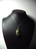 Rain Forest Rhyolite Pendant Wire Wrapped .925 Sterling Silver display - Jemel