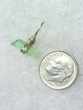 Green Tourmaline Crystal Pendant Wire Wrapped .925 Sterling Silver
