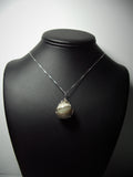 Agate Ball Sphere Marble Pendant Wire Wrapped .925 Sterling Silver dispaly - Jemel