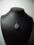 Amazonite Pendant Wire Wrapped .925 Sterling Silver display - Jemel