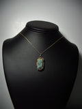 Aquamarine Crystal Pendant Wire Wrapped 14/20 Gold Filled - Jemel