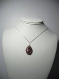 Red Aventurine Pendant Wire Wrapped .925 Sterling Silver - Jemel