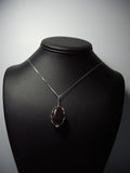 Black Star Diopside Bead Pendant Wire Wrapped .925 Sterling Silver - Jemel