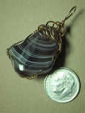 Botswana Agate Pendant Wire Wrapped 14/20 Gold Filled